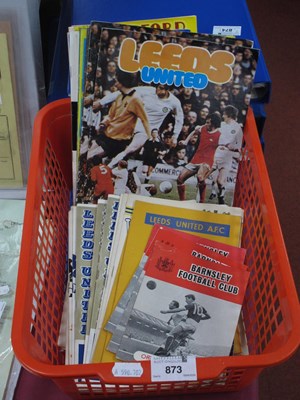 Lot 873 - Yorkshire club Programmes, Leeds United 58-9 v....