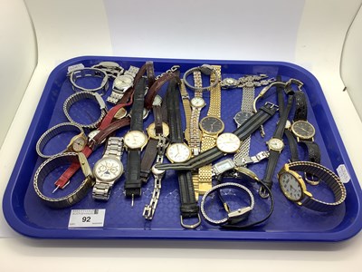Lot 92 - A Collection of Ladies and Gent's Wristwatches,...