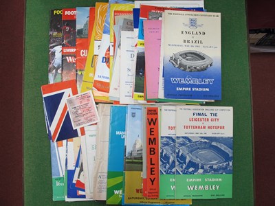 Lot 406 - F.A Cup Final Programmes, 1961, 62 plus song...