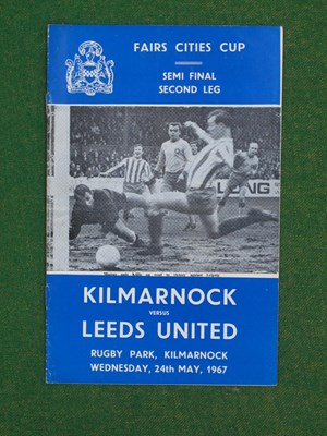 Lot 900 - Kilmarnock v. Leeds United 1967, Fairs Cup...