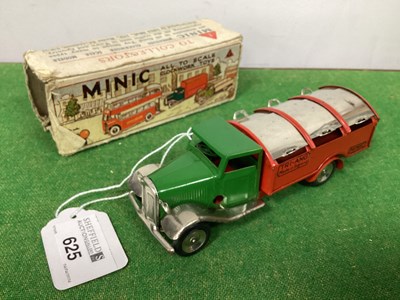 Lot 625 - A Post War Minic Clockwork Tinplate Dustcast,...