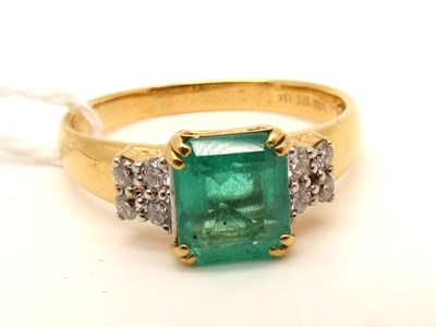 Lot 193 - ILIANA; A Modern TJC 18ct Gold Emerald and...
