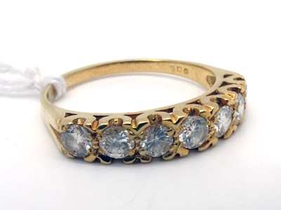 Lot 189 - A Modern 18ct Gold Seven Stone Diamond Ring,...
