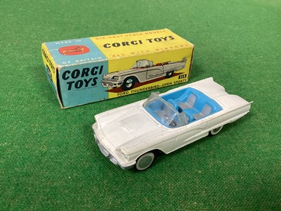 Lot 635 - Original Corgi No. 215 Ford Thunderbird Open...