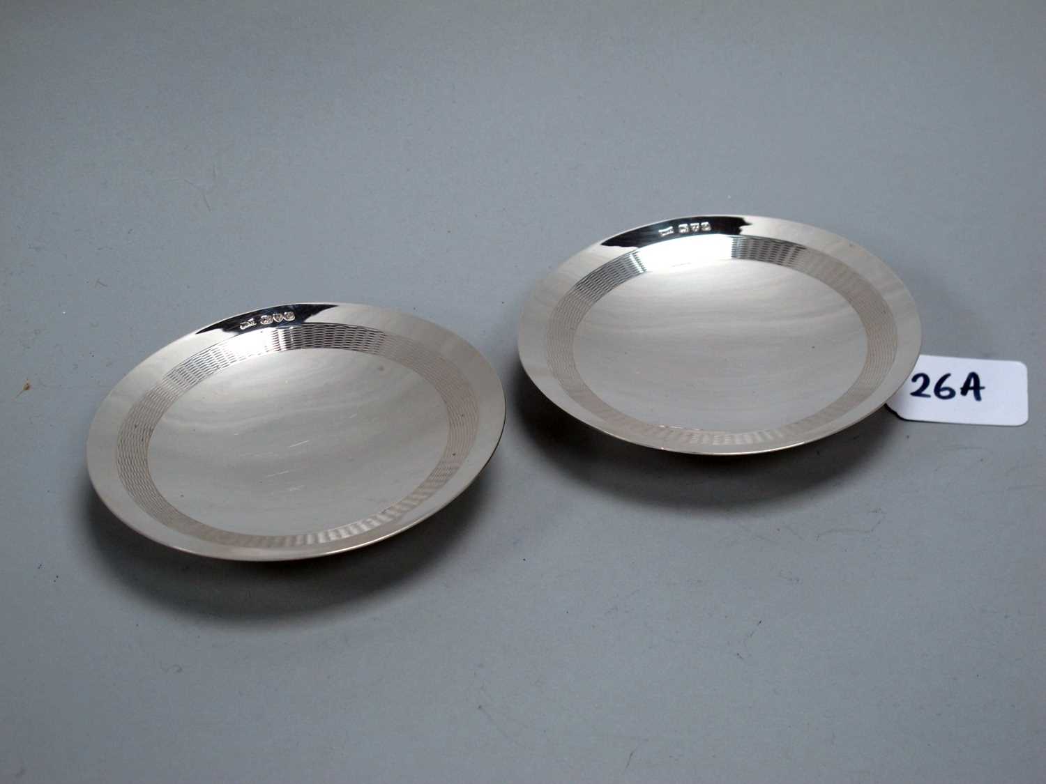 Lot 26 - A Pair of Hallmarked Silver Dishes, Walker &...