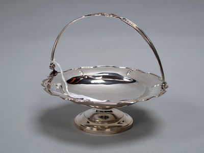 Lot 47A - A Hallmarked Silver Swing Handled Footed Dish,...