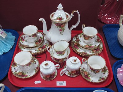 Lot 1223 - Royal Albert 'Old Country Roses' Coffee...