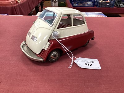 Lot 612 - A Tinplate Push 'N' Go Model of an Isetta...