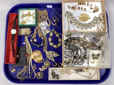 Lot 33 - A Variety of Gilt Coloured Costume Jewellery,...