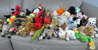 Lot 1045 - Approximately Fifty Ty Beanie Babies,...