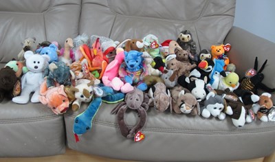 Lot 1018 - Approximately Fifty Ty Beanie Babies,...