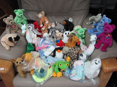 Lot 1001 - Approximately Fifty Ty Beanie Babies,...