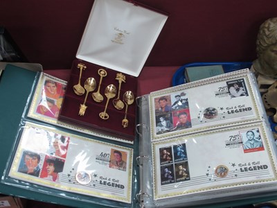 Lot 1424 - Elvis Presley Commemorative Stamp/Coin 1covers,...