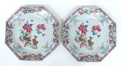 Lot 1308 - A Pair of Late XVIII Century Chinese Porcelain...