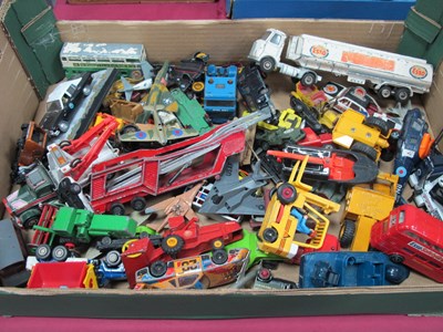 Lot 1382 - Box of Die Cast Cars etc, Dinky toys, Esso...