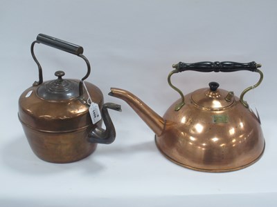 Lot 1459 - XIX Century Copper Kettle, together with one...