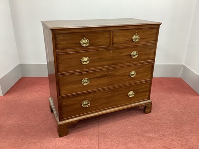 Lot 1468 - A George III Mahogany Chest of Drawers, the...