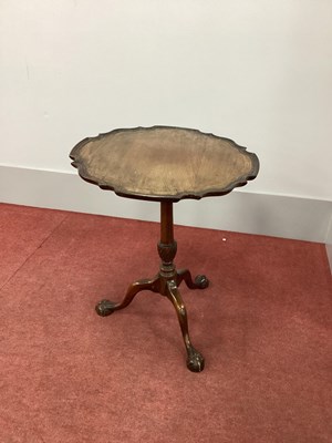 Lot 1518 - A XX Century Mahogany Pedestal Table, with pie-...