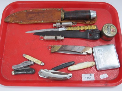 Lot 1358 - Sussex Armoury Foreign Knife, in a leather...