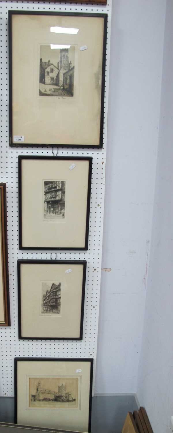 Lot 1516 - Edward H Cherry Signed Etchings 'St...