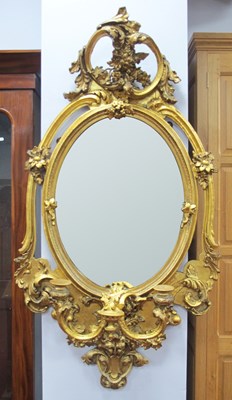 Lot 1333 - A XIX Century Giltwood and Gesso Girandole...