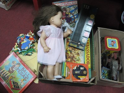 Lot 1038 - Vintage Toys and Games, including dolls, horse...