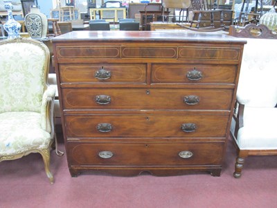 Lot 1611 - XIX Century Mahogany Chest of Drawers, frieze...