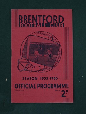 Lot 392 - 1935-6 Brentford v. Sheffield Wednesday...