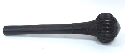 Lot 1264 - A Good Heavy Fijian Throwing Club, with carved...