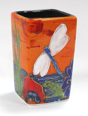 Lot 1128 - An Anita Harris Pottery Purse Vase, decorated...