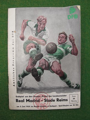 Lot 412 - 1959 European Cup Final Programme, Real Madrid...