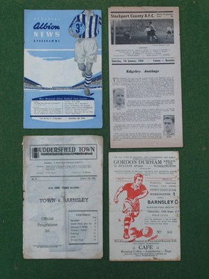 Lot 852 - Barnsley Away Programmes, 1946-7 at...