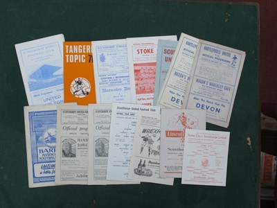 Lot 372 - Scunthorpe United Programmes, 1951-2 v....