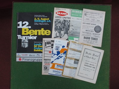 Lot 897 - Leeds United Programmes, 53-4 v. Huddersfield -...