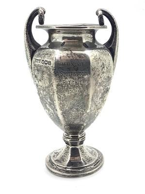 Lot 121 - A Small Hallmarked Silver Trophy, B&S,...
