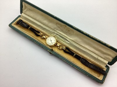 Lot 157 - Rolex; A Vintage 18ct Gold Cased Ladies...