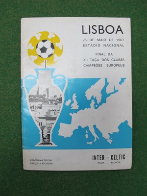 Lot 411 - 1967 European Cup Final Programme, Glasgow...