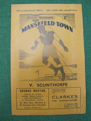 Lot 405 - 1950-51 Shrewsbury Town Away Programme at...