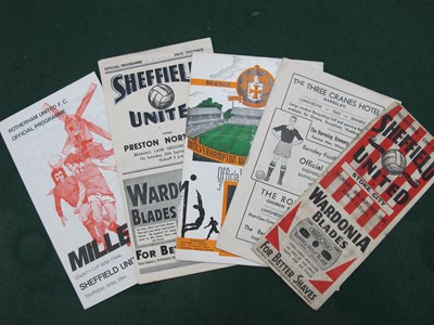 Lot 849 - Sheffield United Programmes, 1945-6 v. Stoke,...