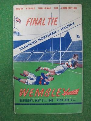 Lot 421 - Rugby League 1949 Challenge Cup Final...