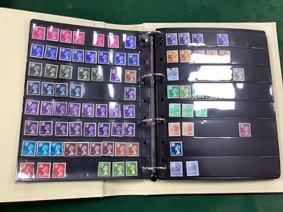 Lot 606 - Stamps, a lighthouse four ring binder, housing...