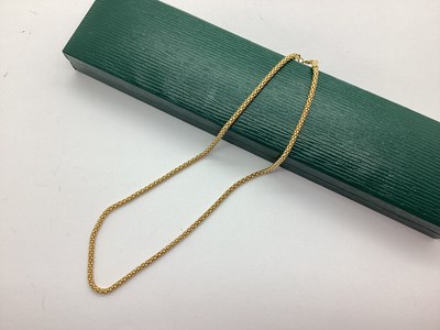 Lot 198 - An 18ct Gold Snake Link Style Chain, (7.5grams).