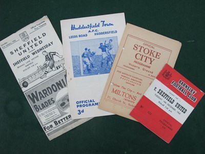 Lot 848 - Sheffield United Programmes, 1946-7 away at...