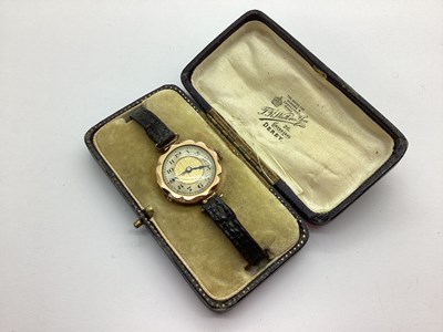 Lot 154 - A 9ct Gold Cased Ladies Wristwatch, the...