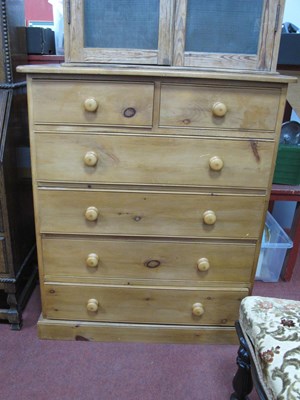 Lot 1551 - Pine Chest of Drawers, with two short drawers,...