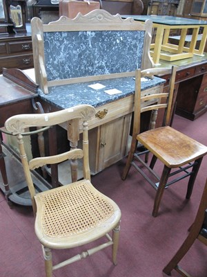 Lot 1565 - Early XX Century Marble Top Washstand,...