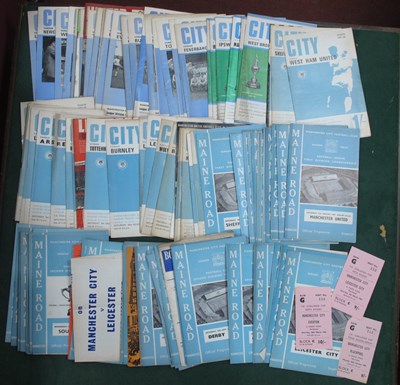 Lot 330 - Manchester City Programmes 1965-6,...