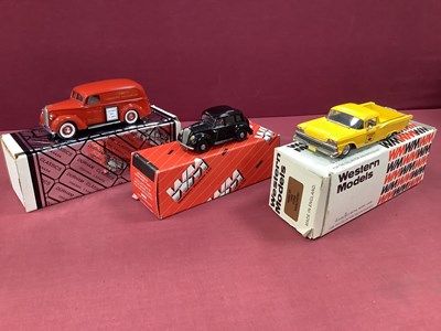 Lot 594 - Three 1:43rd Scale White Metal Model Cars...