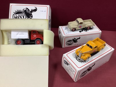 Lot 602 - Three U.S. Model Mint 1:43rd Scale White Metal...