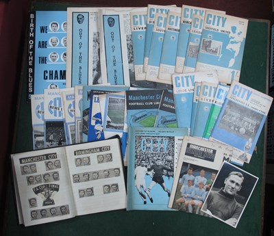 Lot 332 - Manchester City Programmes 1957 and Later,...